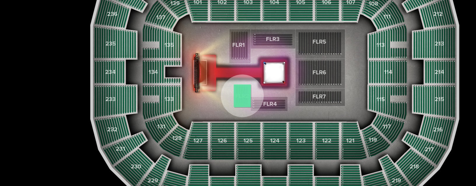 Seat view from Floor