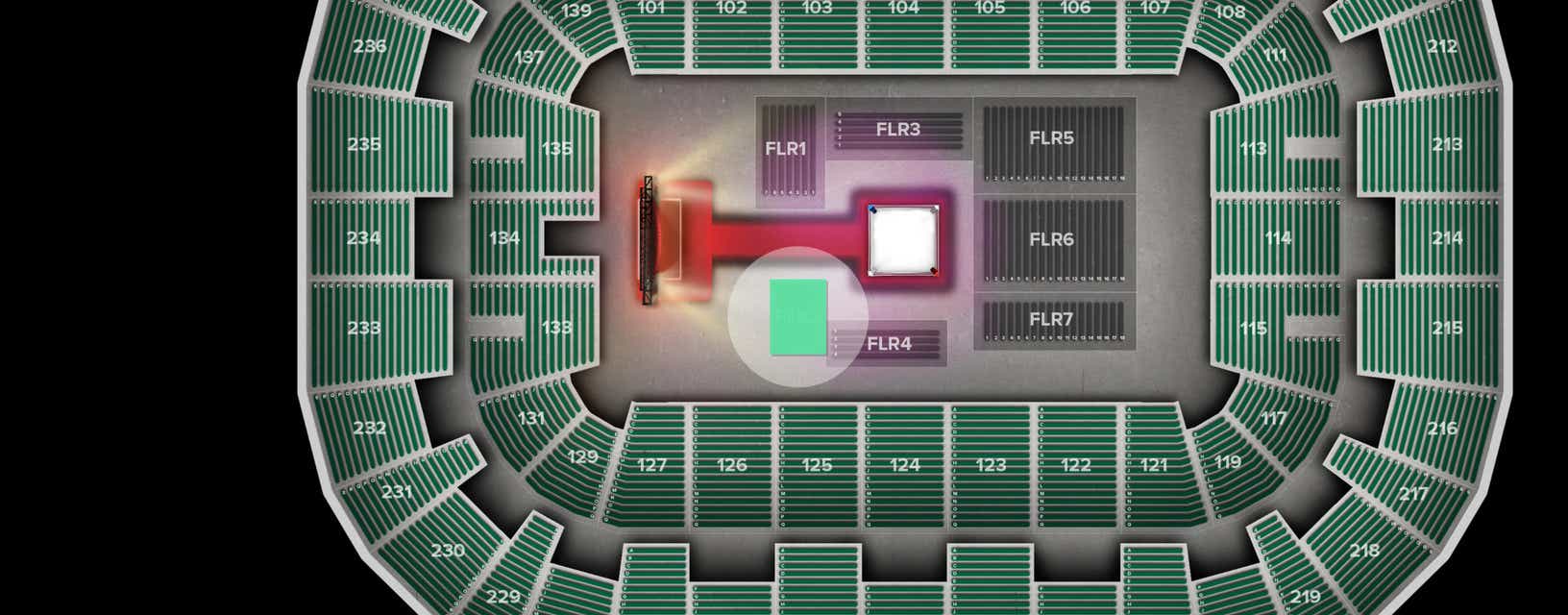 Seat view from Floor