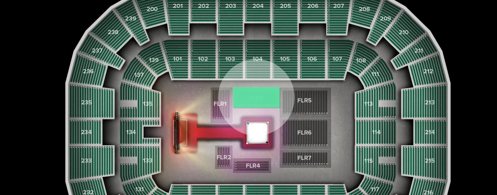 Seat view from Floor