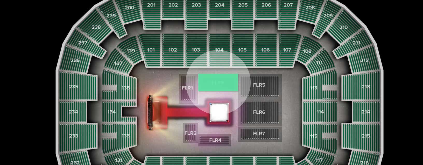 Seat view from Floor