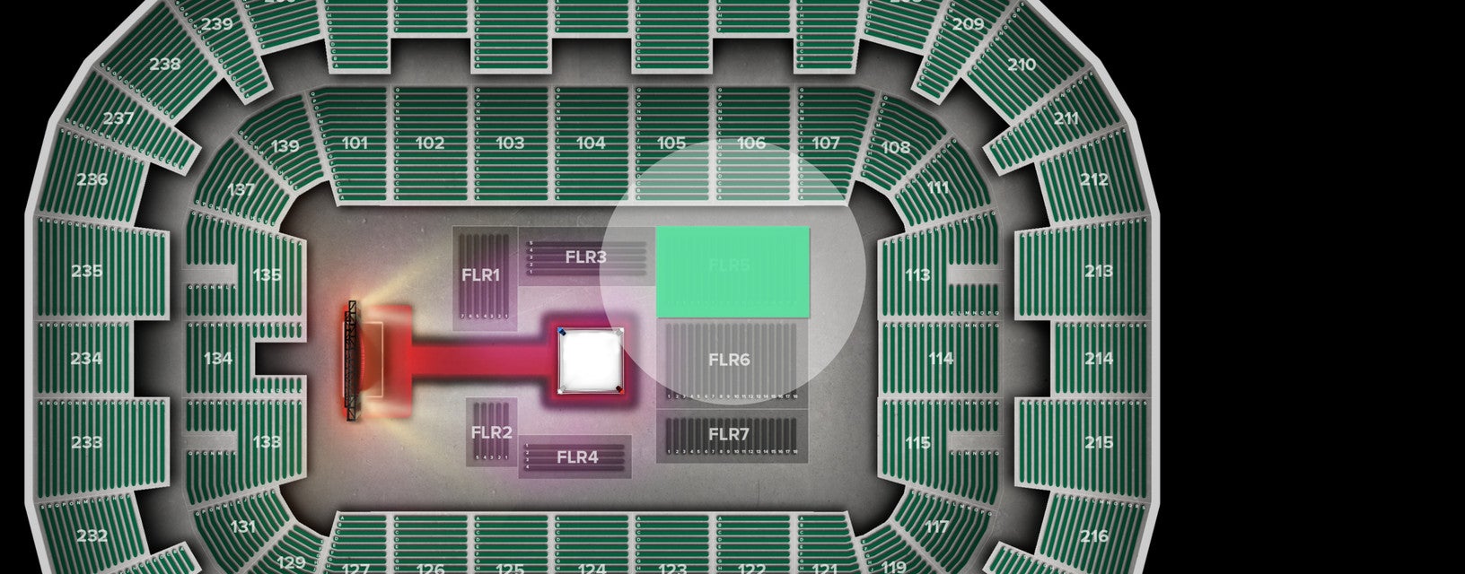 Seat view from Floor
