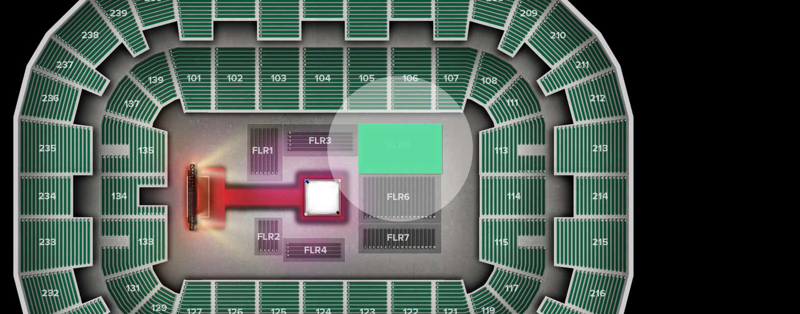 Seat view from Floor