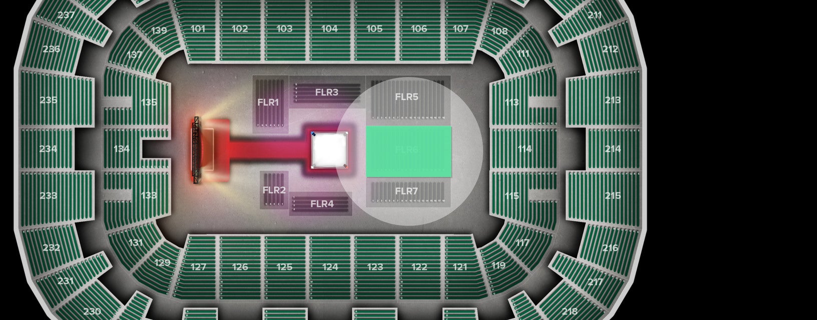 Seat view from Floor