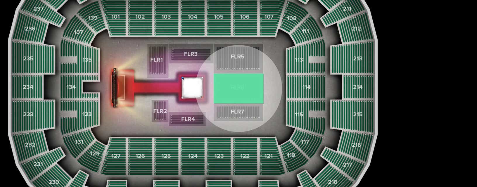 Seat view from Floor