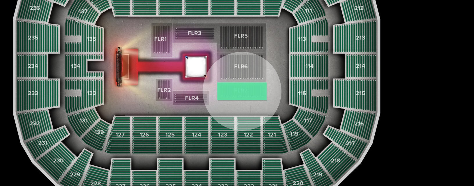 Seat view from Floor