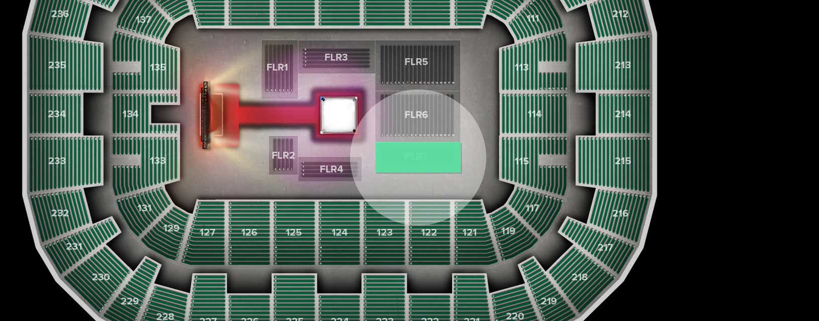 Seat view from Floor