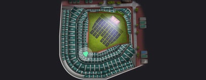 Seat view from Home Plate Club Box