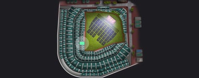 Seat view from Home Plate Club Box