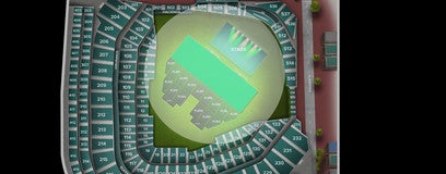 Seat view from Field General Admission