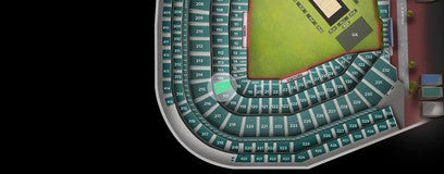 Seat view from Home Plate Field Box