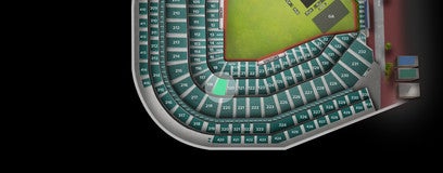 Seat view from Home Plate Field Box