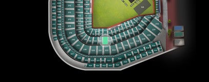 Seat view from Home Plate Field Box