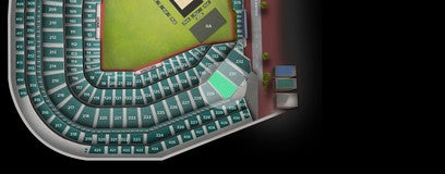 Seat view from Outfield Terrace