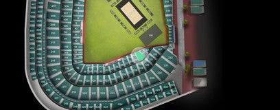 Seat view from Outfield Club Box