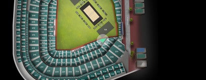 Seat view from Outfield Club Box