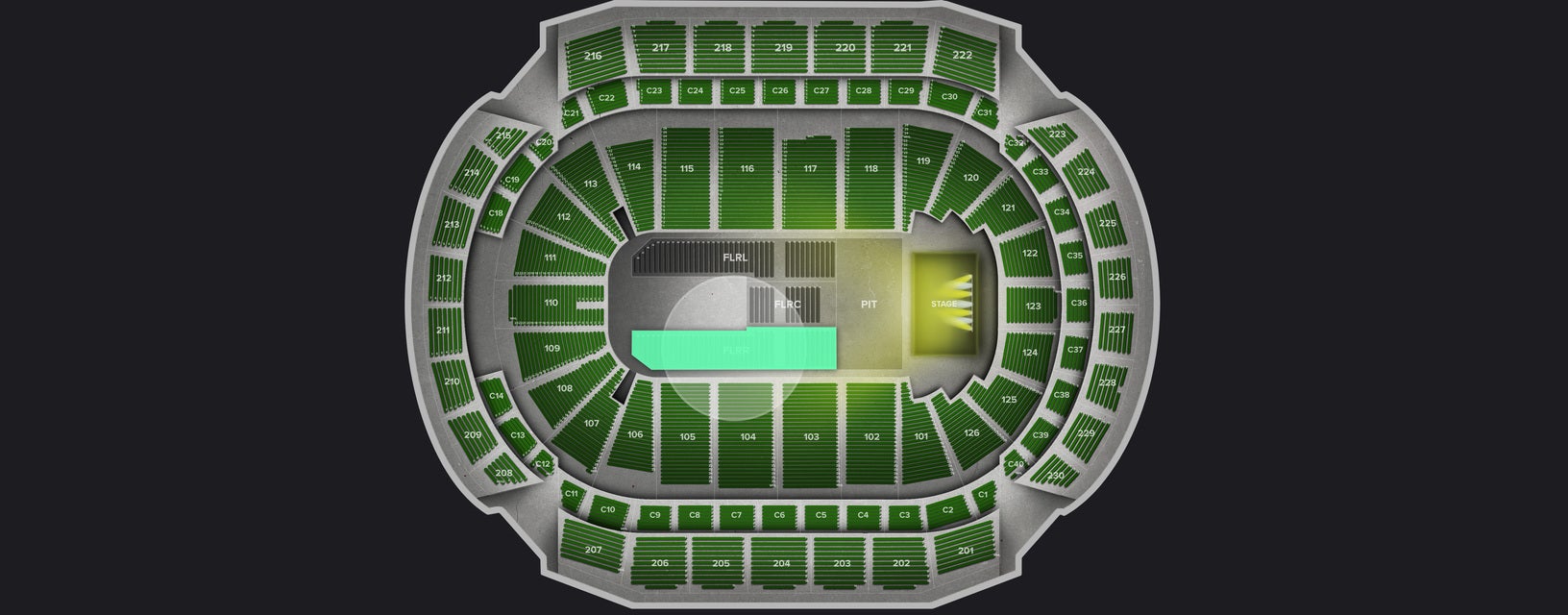 Seat view from Floor