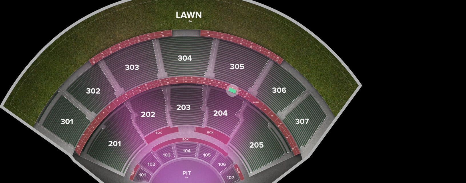 Seat view from Box
