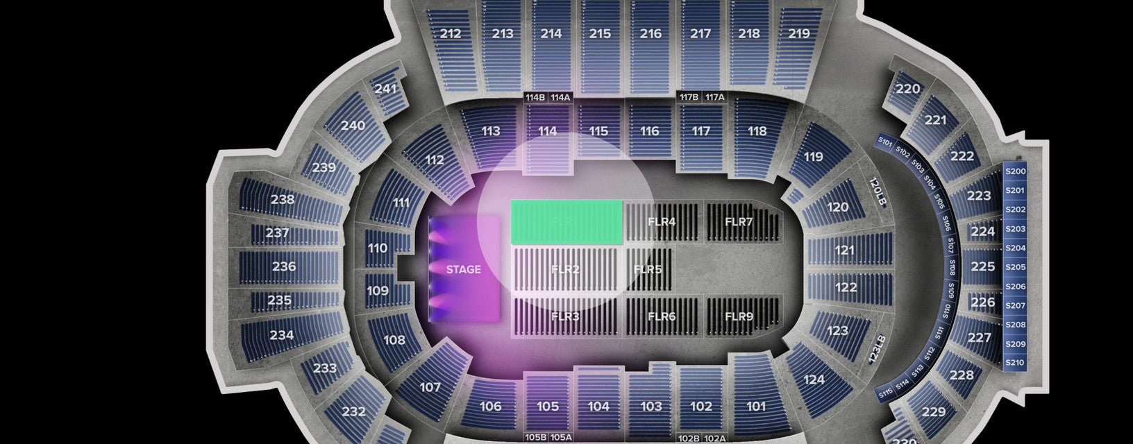 Seat view from 