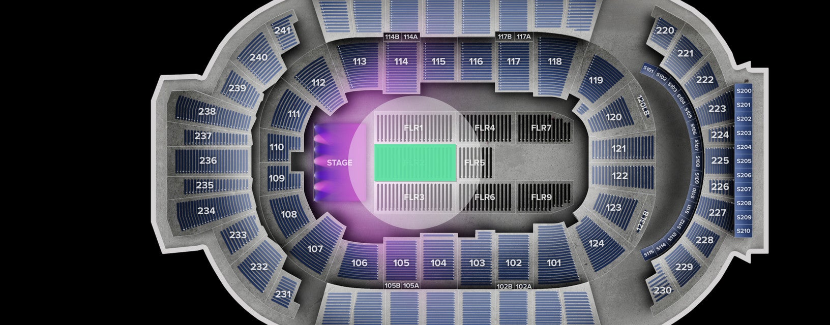 Seat view from 
