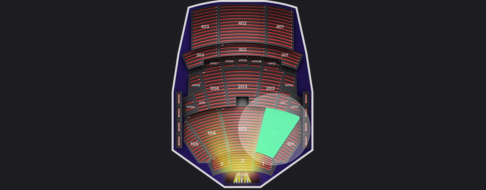 Seat view from Lower