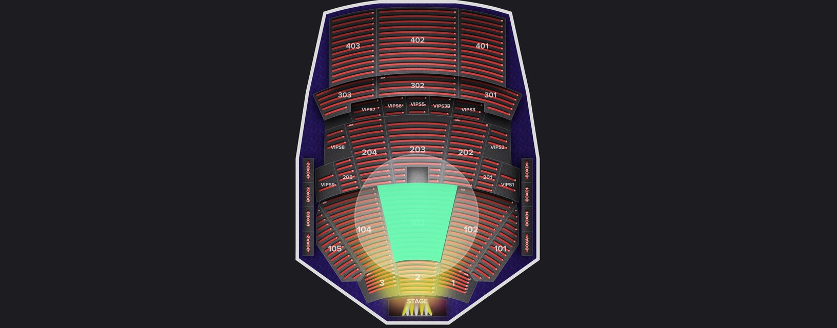 Seat view from Lower