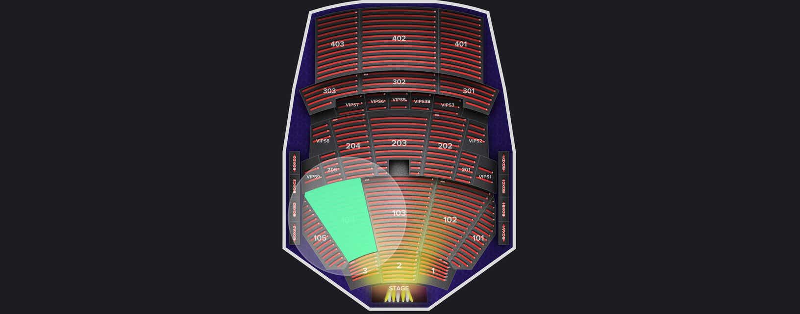 Seat view from Lower