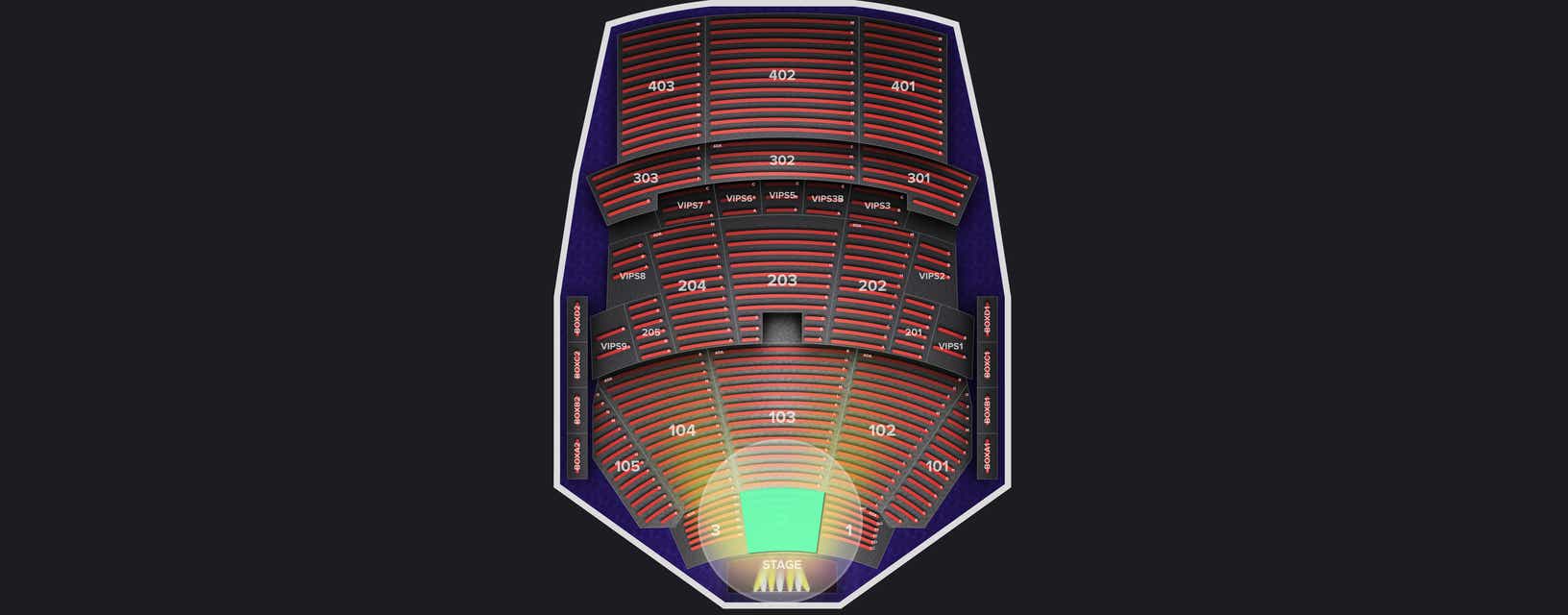 Seat view from Lower