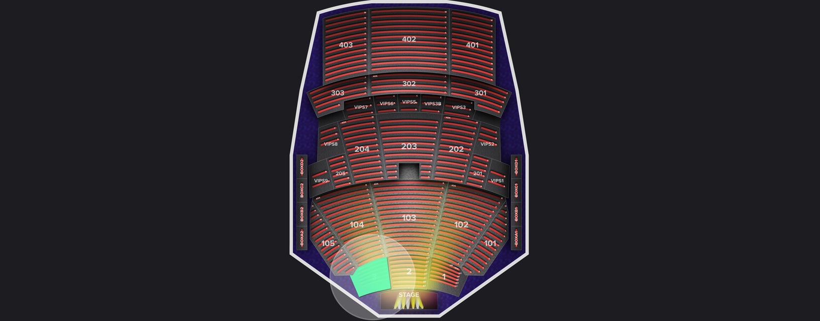 Seat view from Lower