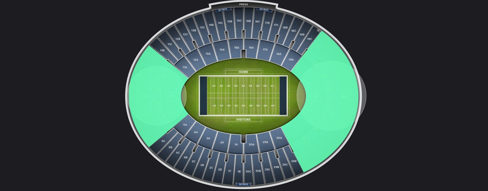 Seat view from General Admission