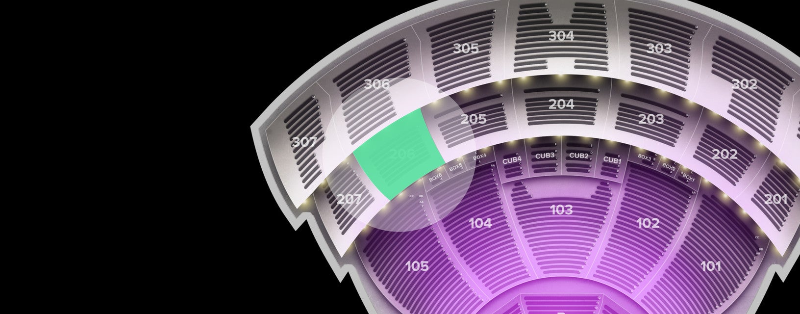 Seat view from Middle