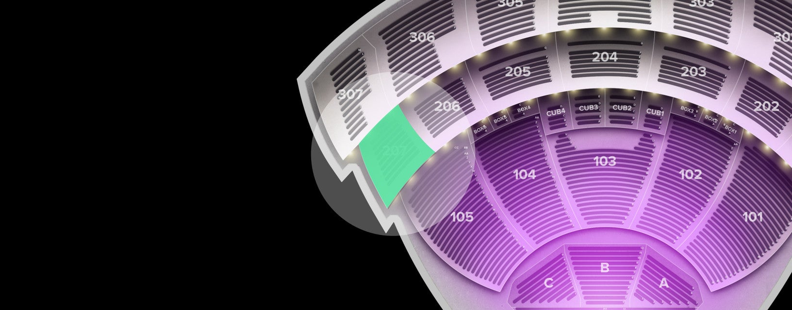 Seat view from Middle
