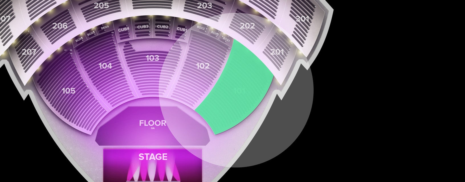 Seat view from Lower