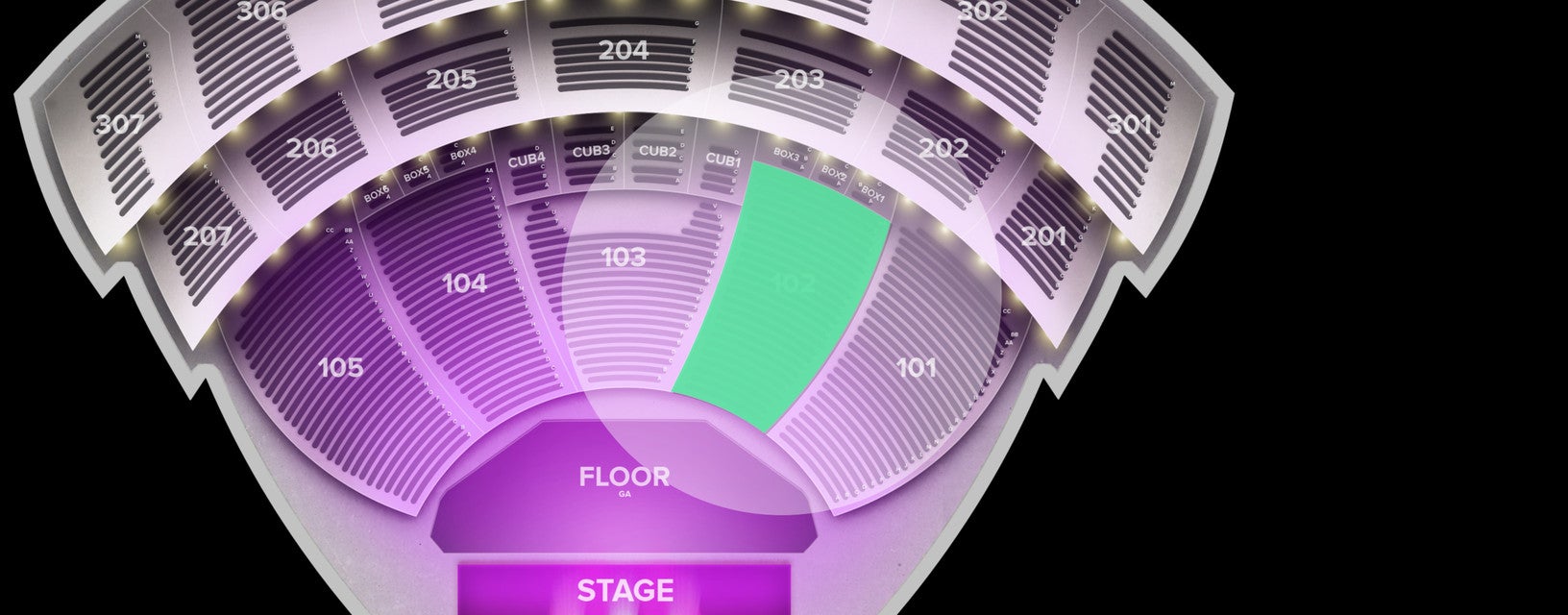 Seat view from Lower