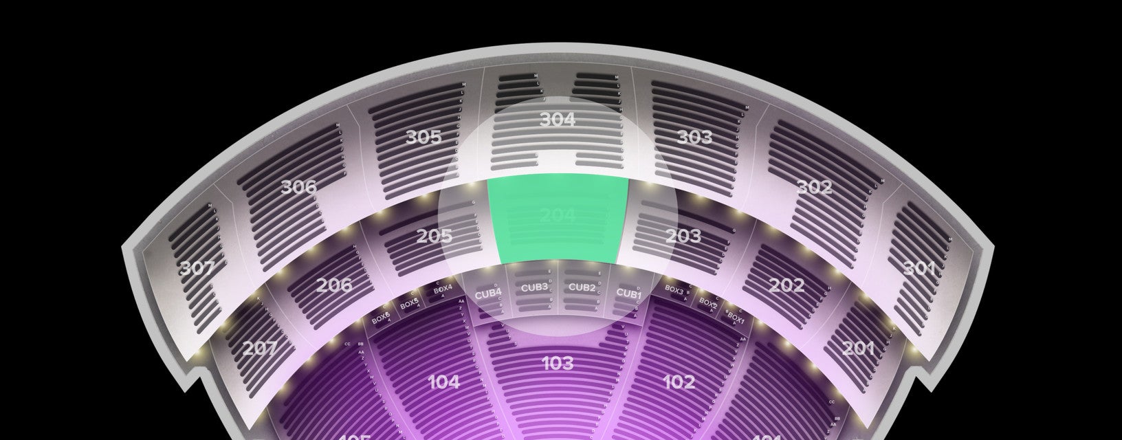 Seat view from Middle