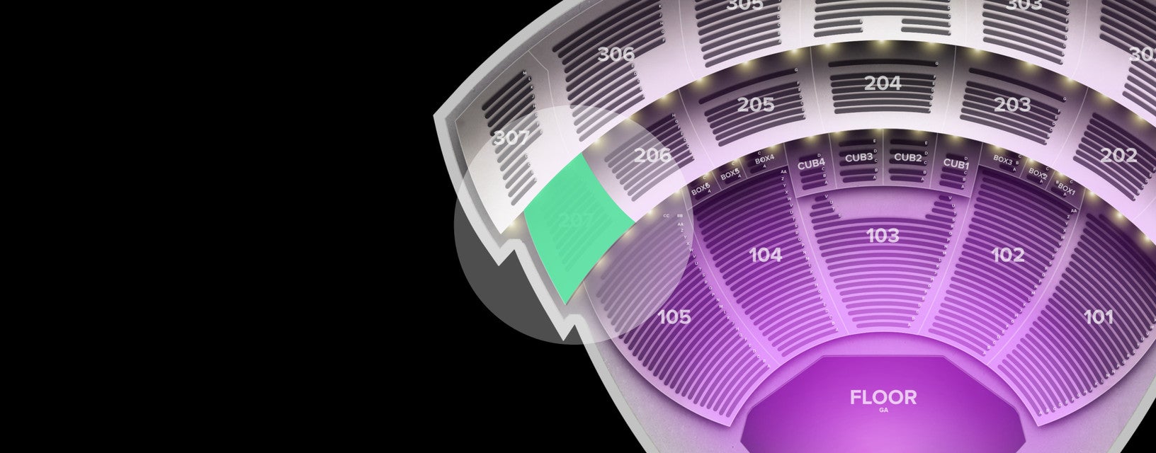 Seat view from Middle