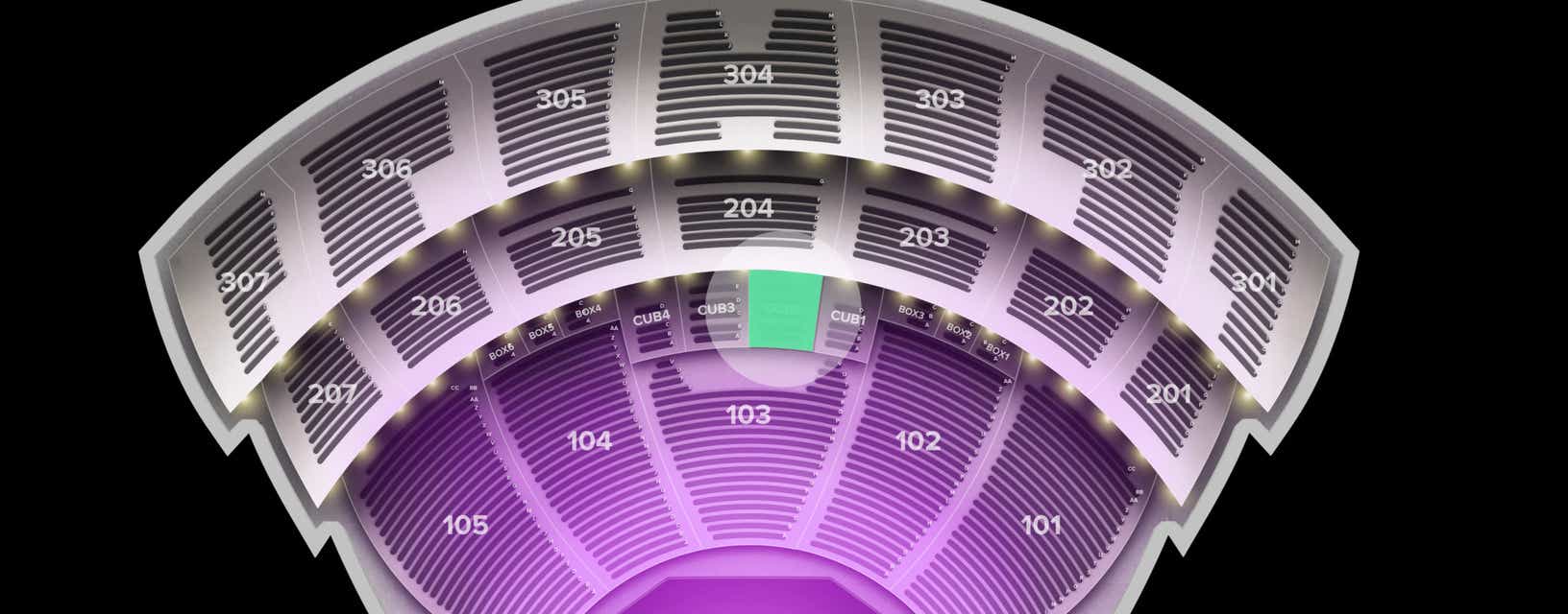 Seat view from Club