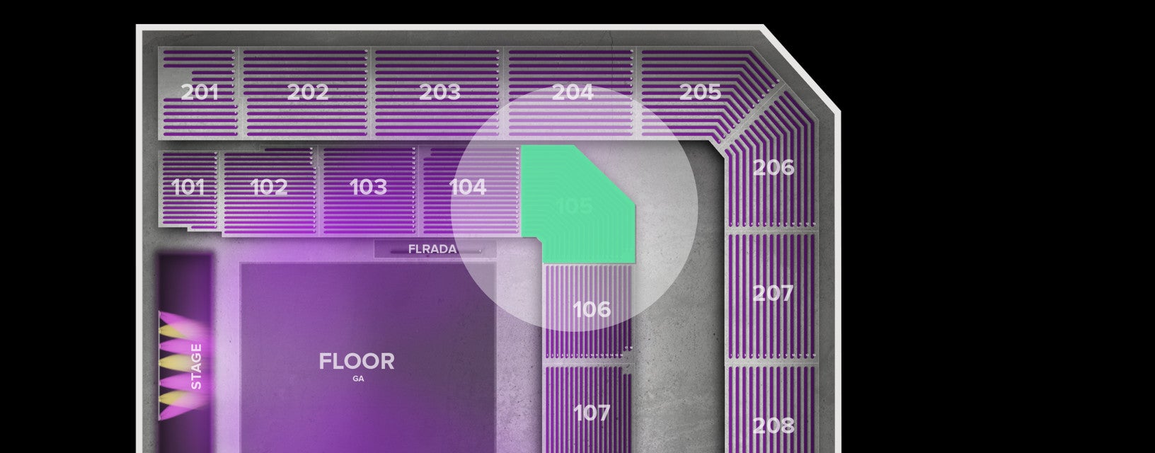 Seat view from Lower