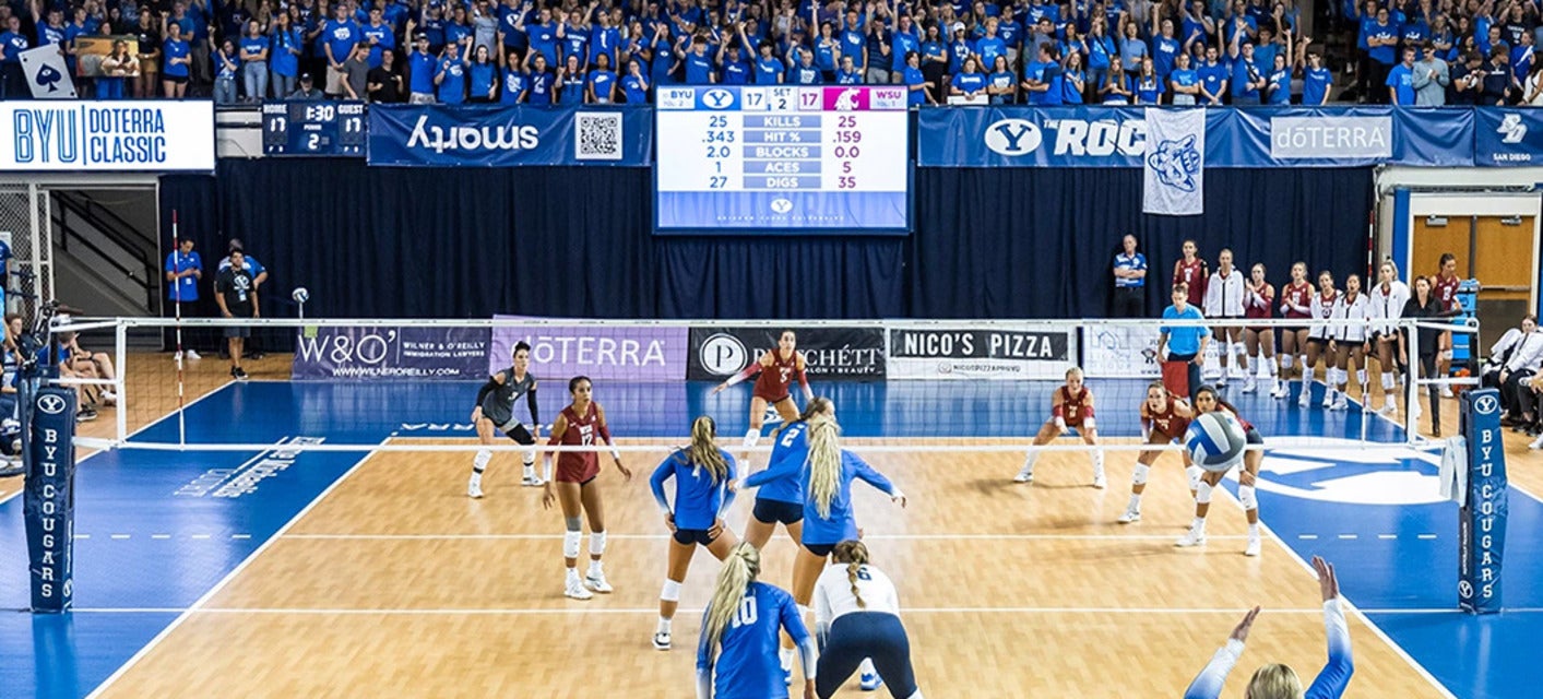 BYU Women's Volleyball will be playing Baylor Women's Volleyball at Smith Fieldhouse in Provo