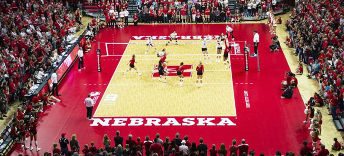 Nebraska Women's Volleyball will be playing Iowa State Women's Volleyball at Sanford Pentagon in Sioux Falls