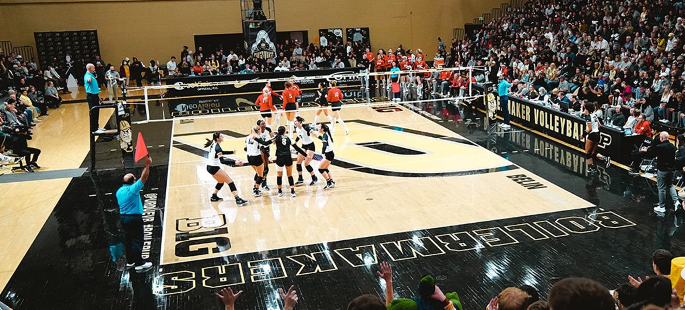 Purdue Women's Volleyball will be playing Butler Women's Volleyball at Holloway Gymnasium in West Lafayette