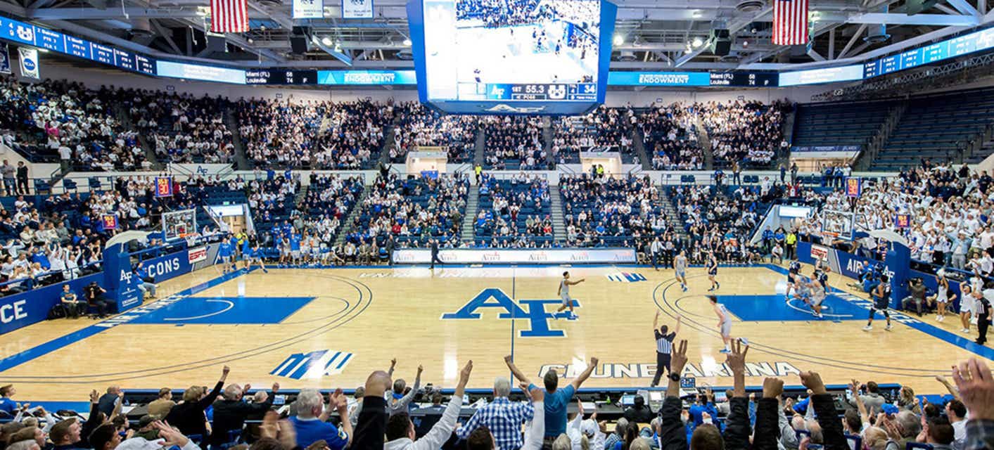 Air Force Women's Basketball will be playing Colorado State Women's Basketball at Clune Arena in Air Force Academy