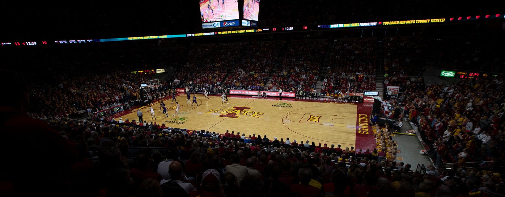 Iowa State Women's Basketball will be playing Iowa Women's Basketball at Hilton Coliseum in Ames