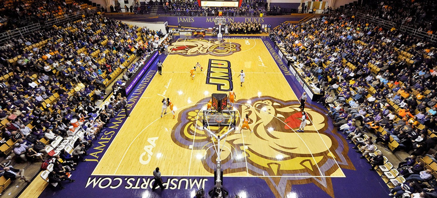 James Madison Women's Basketball will be playing Notre Dame Women's Basketball at Atlantic Union Bank Center in Harrisonburg