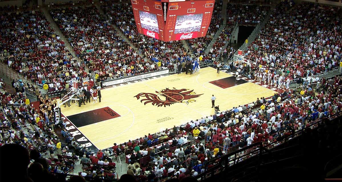 South Carolina Women's Basketball will be playing USC Women's Basketball at Bon Secours Wellness Arena in Greenville