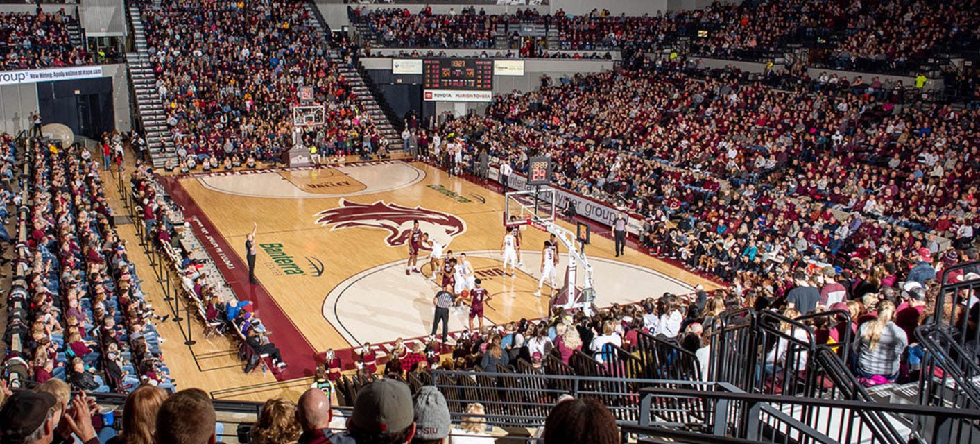 Southern Illinois Women's Basketball will be playing Bradley Women's Basketball at Banterra Center in Carbondale