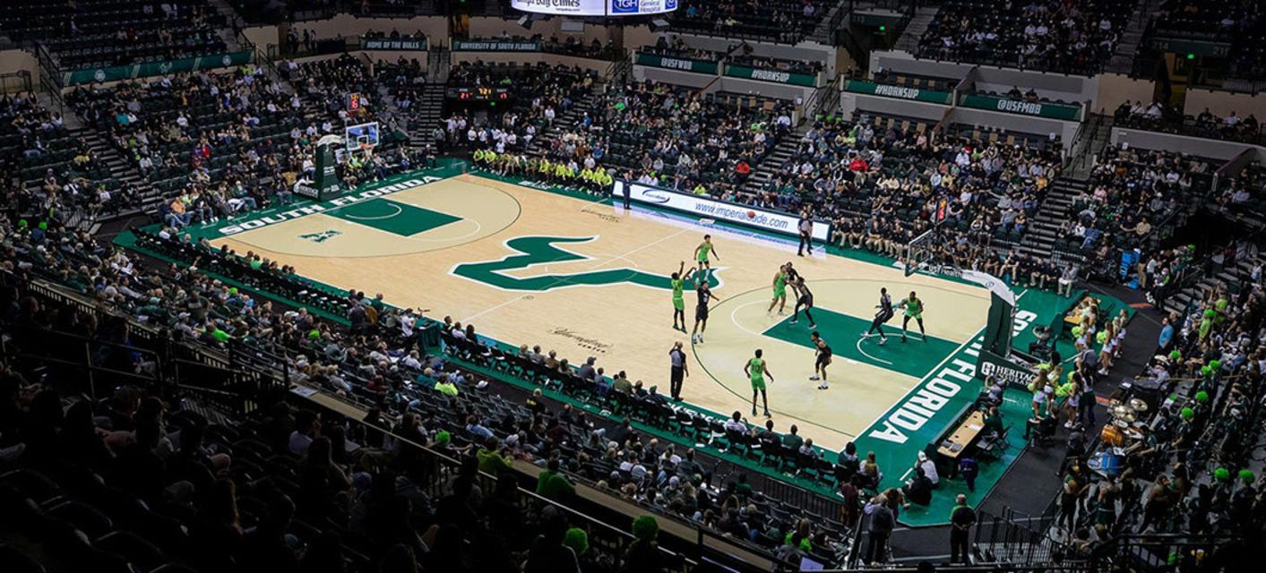 South Florida Women's Basketball will be playing South Carolina Women's Basketball at Yuengling Center in Tampa