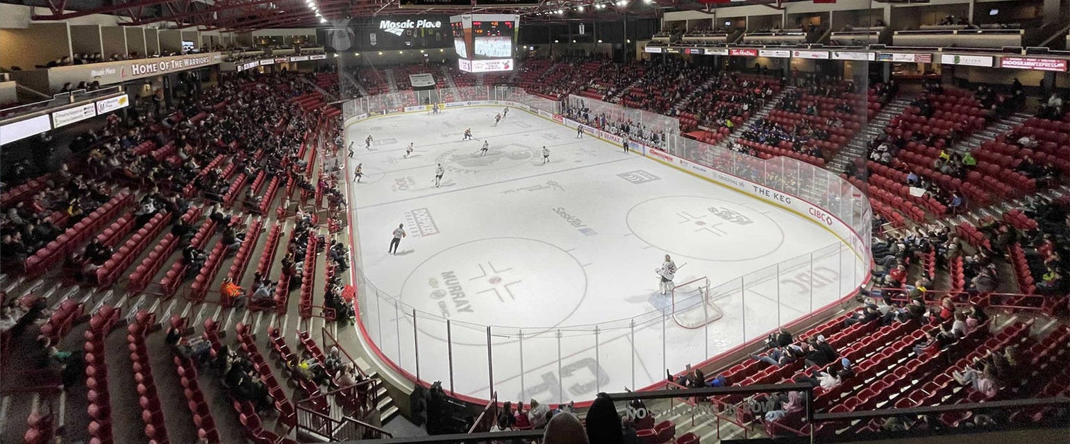 Moose Jaw Warriors will be playing Regina Pats at Moose Jaw Events Centre in Moose Jaw