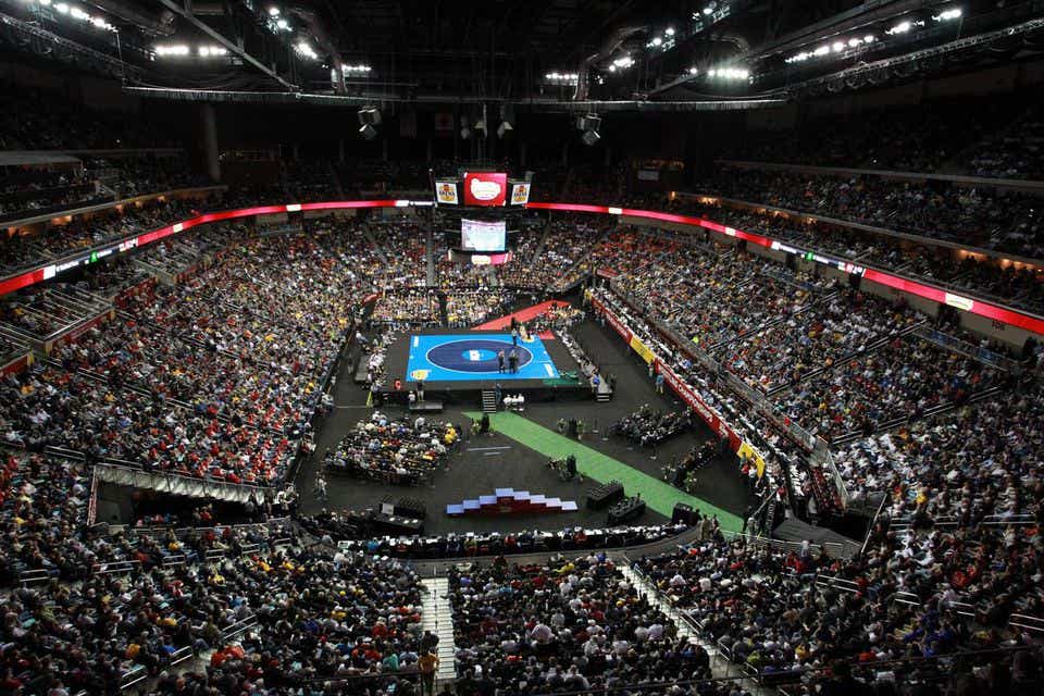 NCAA Wrestling Championships will be playing at Enterprise Center in Saint Louis